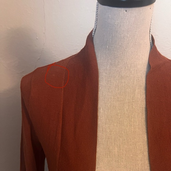 Mossimo Cardigan Rust Orange Size Small - Picture 6 of 9